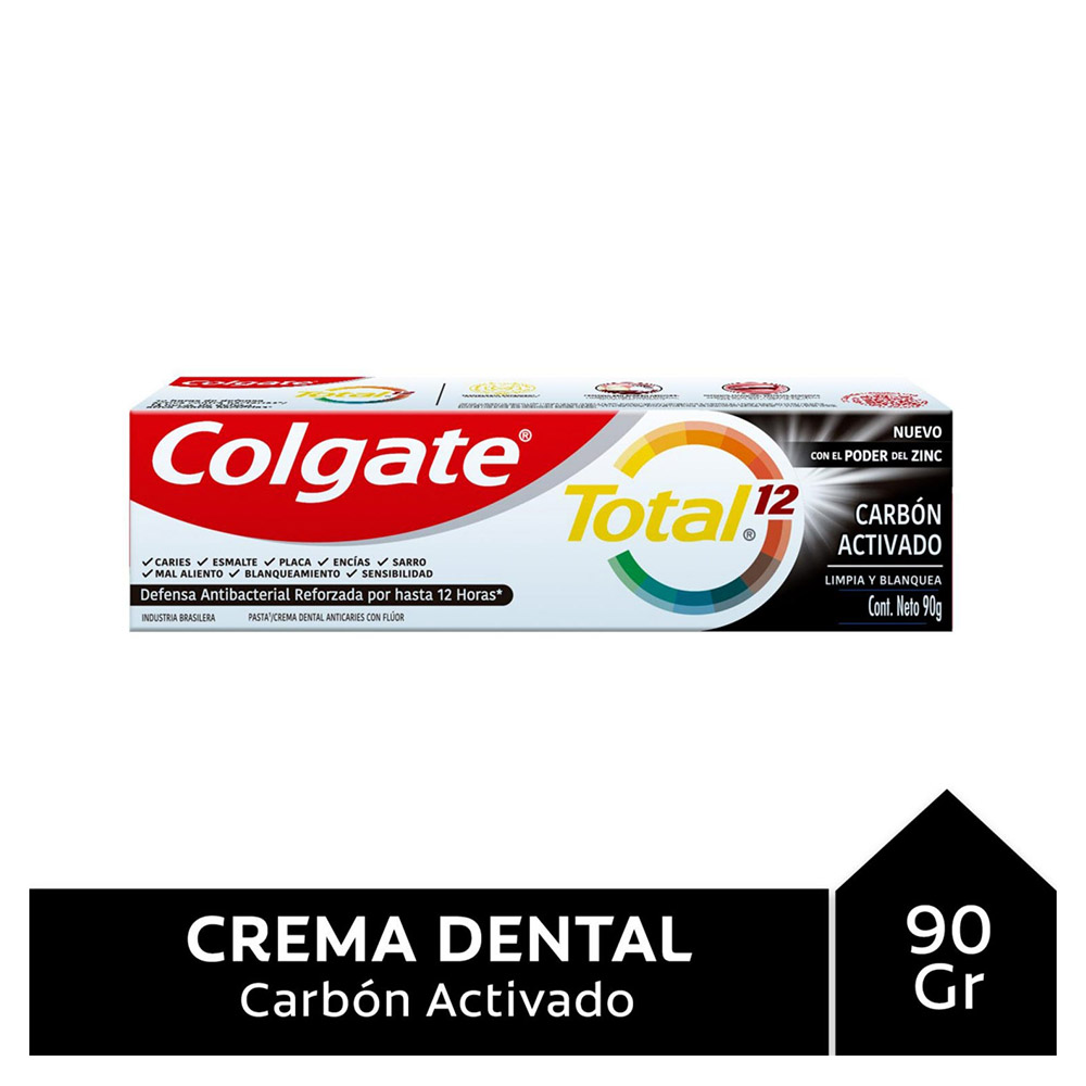 COLGATE PASTA DENTAL CARBON ACTIVADO X90GR